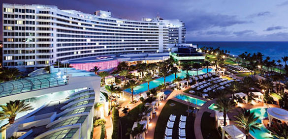 Fontainebleau Hotel in Miami Beach, designed by Morris Lapidus