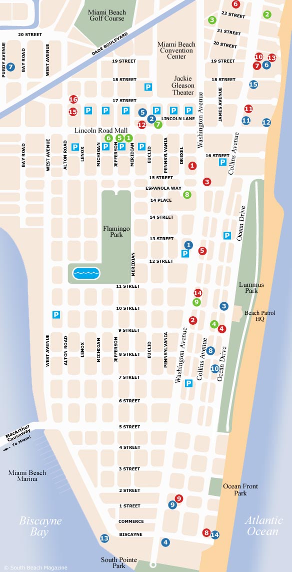 South Beach Map