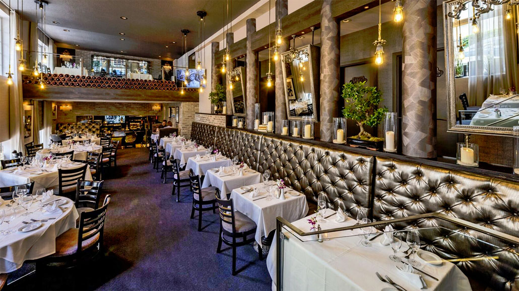 Osteria del Teatro offers two levels of elegant dining