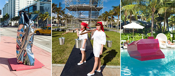 Art Public installations at various locations around Miami Beach