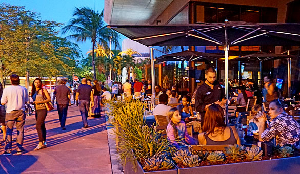 Yard House is one block north of Lincoln Road