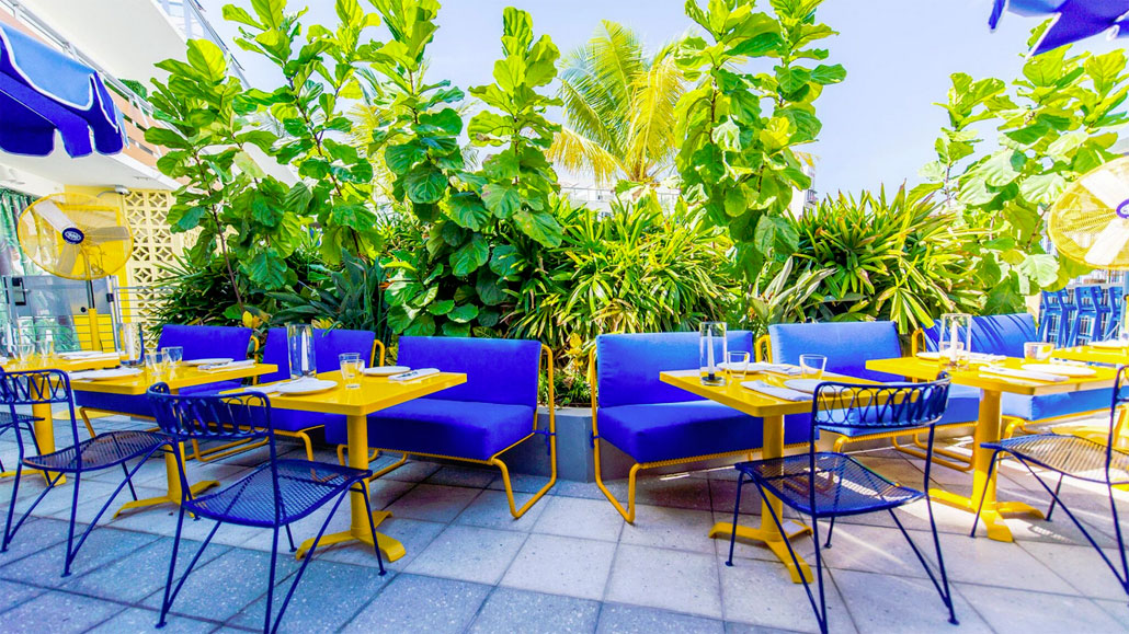 Time for Happy Hour alfresco at The Continental Miami Beach