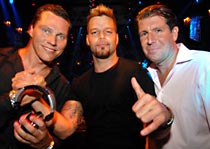 Tiesto, Ricky Martin and Michael Capponi at Mansion