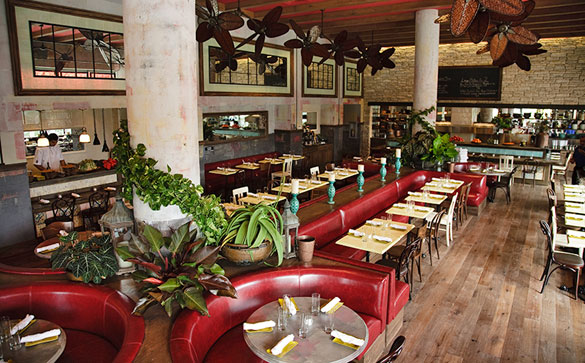 Dine indoors or alfresco at Sugarcane in Midtown Miami