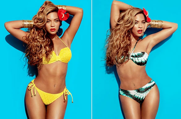 Beyoncé in H&M Bikinis