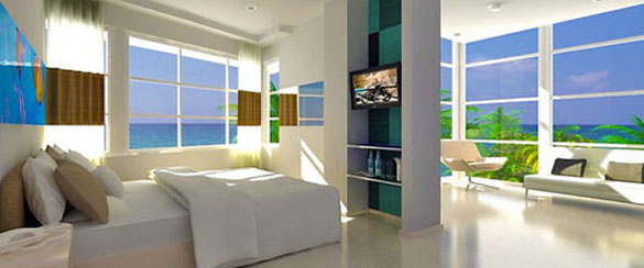 Rockstar Suite at the Clevelander hotel in South Beach