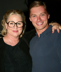 Edison Farrow and Sharon Gless of "Queer as Folk" at theColony Theater, Miami Beach