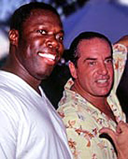 Eric Omores and partner Tommy Pooch