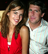 Alessandra Ambrosio and Michael Capponi at Privé