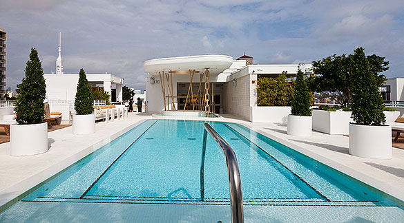 Dream Hotel's High Bar pool area