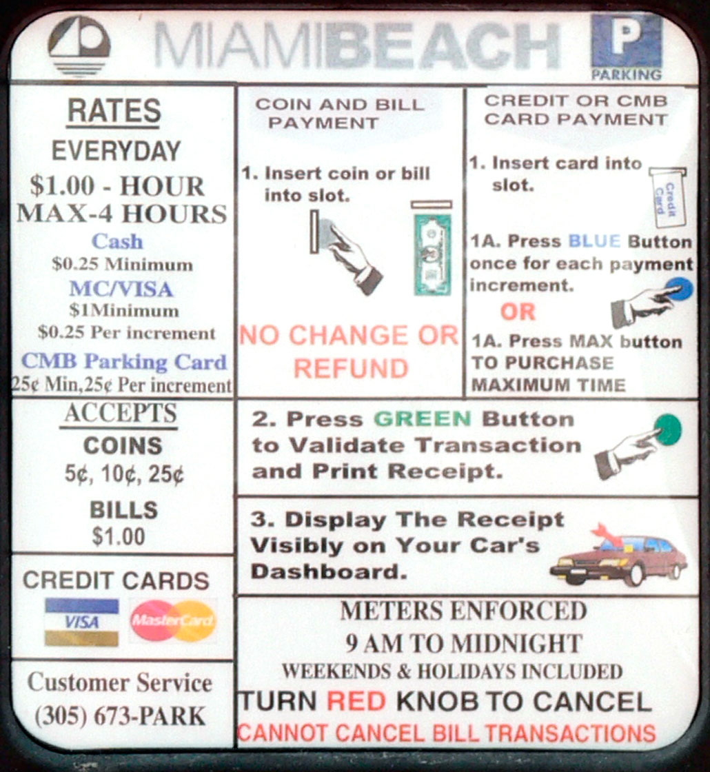 Parking Meter instructions