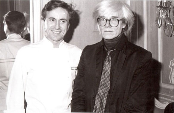 Daniel Boulud and Andy Warhol