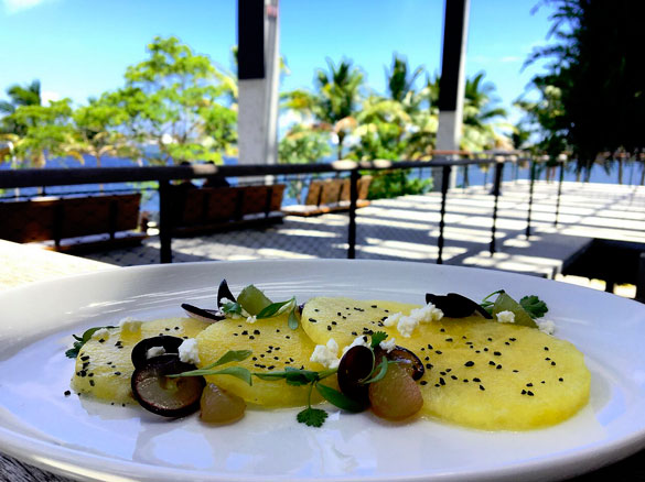 Chef Kaytlin Brakefield's watermelon carpaccio at Verde at PAMM