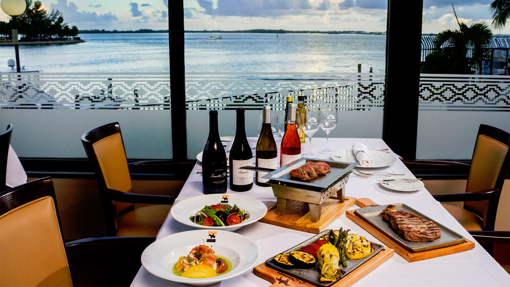 Enjoy gorgeous waterfront views at El Churrasco