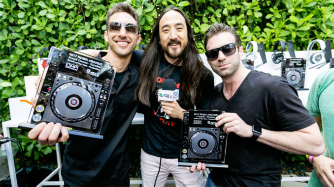 Steve Aoki attends The Music Lounge by iHeartMedia + BMF Media presented by Heineken and Boohoo