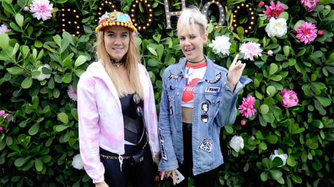 Nervo hangs out at the Boohoo bungalow at The Music Lounge by iHeartMedia x BMF Media